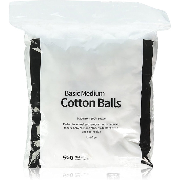 100% Pure Cotton Sterilize Alcohol Cotton Ball White Medical Absorbent Cotton Ball