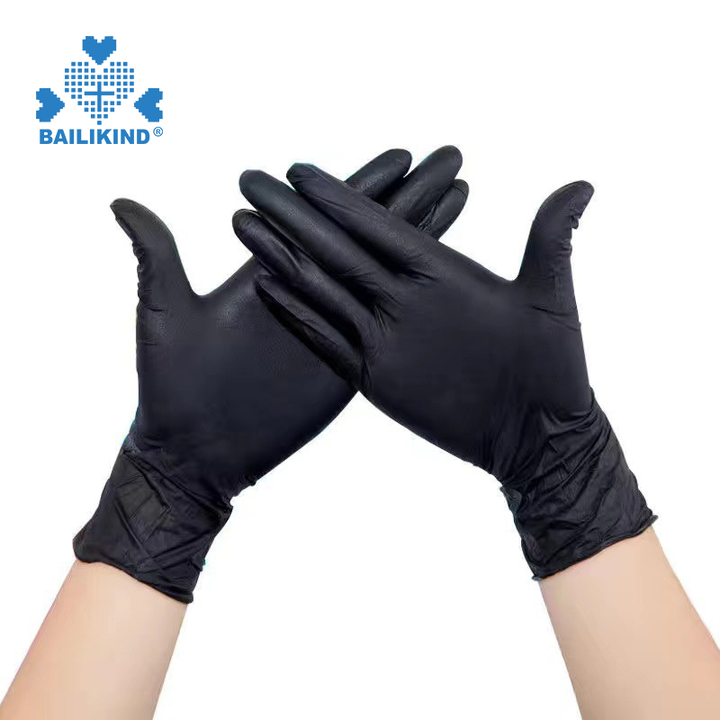 The Characteristic of Disposable Black Synthetic Gloves 