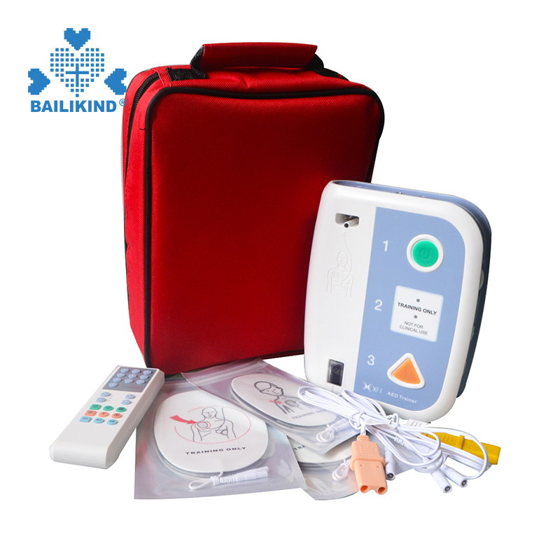  How to use AED Trainer Automated External Defibrillator Teaching First Aid Training For CPR School Bilingual Teach Tools