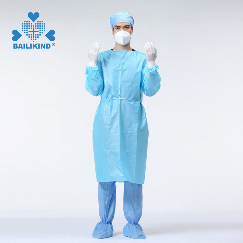 The difference between Disposable blue white cleanroom isolation gowns and protective clothing